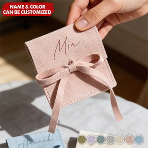 Custom Name Jewelry Organizer Envelope Pouch - Personalized Jewellery Pouch