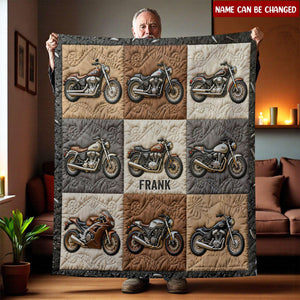 Motorcycle - Personalized Biker Blanket