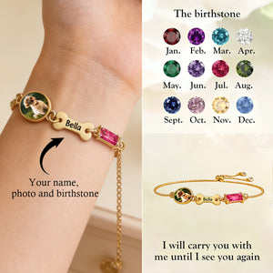 Pet Memorial - Personalised Birthstone Bracelet