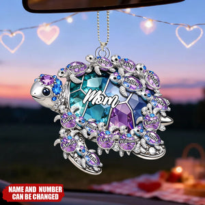 Custom Shaped Acrylic Car Ornament - Personalized Mother's Day Birthday Gifts