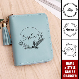 Personalized Name Multi Card Slots Wallet