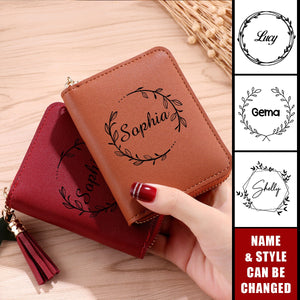 Personalized Name Multi Card Slots Wallet