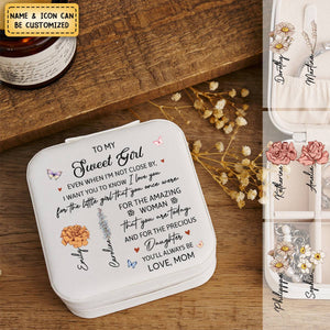 You'll Always Be My Baby Girl - Gifts For Daughter From Mom - Personalized Jewelry Box