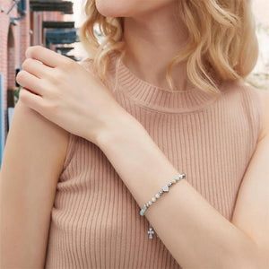 To My Sister - A Sister In Christ Is A Sister for Life - Religious Cross Bracelet