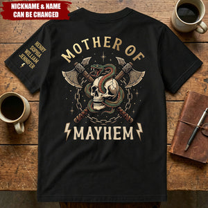 Father's Day Gift, Father of Mayhem - Personalized Shirt