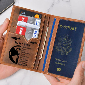 Dad To Son - Loved More Than You Know - Passport Holder