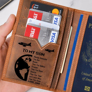 Dad To Son - Loved More Than You Know - Passport Holder