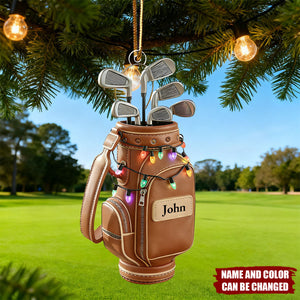 Golf Christmas - Personalized Christmas Acrylic Ornament