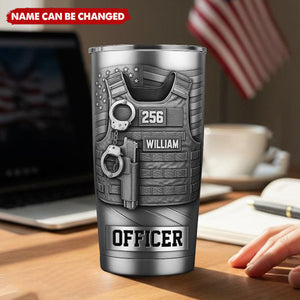 Serve And Protect - Personalized Police Officer Tumbler