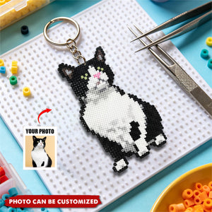 Customized Photo Fuse Beads - Personalized Photo Fuse Beads Keychain, A Creative DIY Handmade Gift