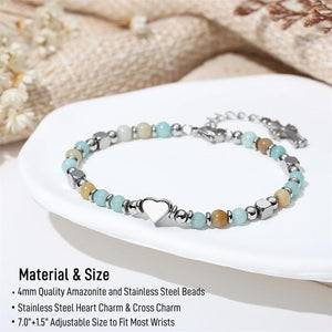 To My Sister - A Sister In Christ Is A Sister for Life - Religious Cross Bracelet