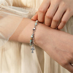 To My Sister - A Sister In Christ Is A Sister for Life - Religious Cross Bracelet