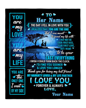 Special gift for Wife - Fiancee - Girlfriend Fleece Blanket