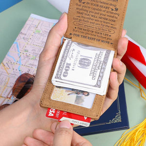 To My Grandson - Never Lose - Money Clip Wallet