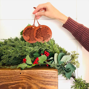 Dad To Son - Loved More Than You Know - Leather Ornament