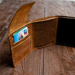 To My GrandSon -You Will Never Lose - Tri-fold wallet