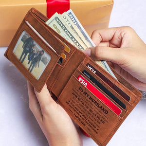 To My Husband - You Are My Everything - Top-grain Leather Wallet