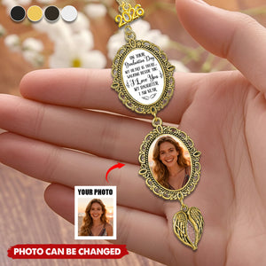 On Your Graduation Day My Heart Is There - Custom Graduation Tassel Photo Charm