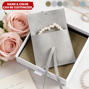 Custom Name Jewelry Organizer Envelope Pouch - Personalized Jewellery Pouch