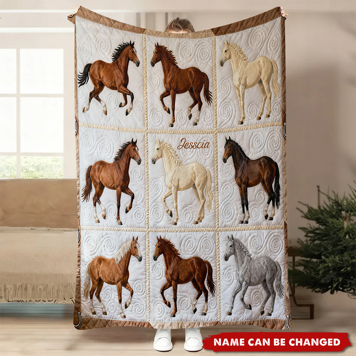 Love Horses - Personalized Horse Blanket