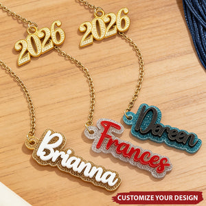 Personalized Name Year Graduation Cap Charm Tassel Decoration