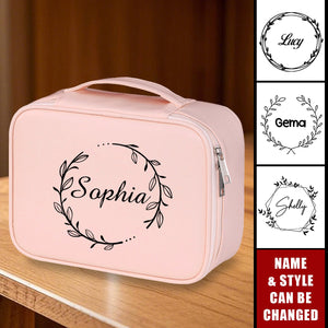 Detachable Pouch Multi-Layer Personalized Name Travel Organizer Makeup Bag