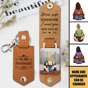 Couple Keychain Personalized Leather Accessory For Matching Keychains