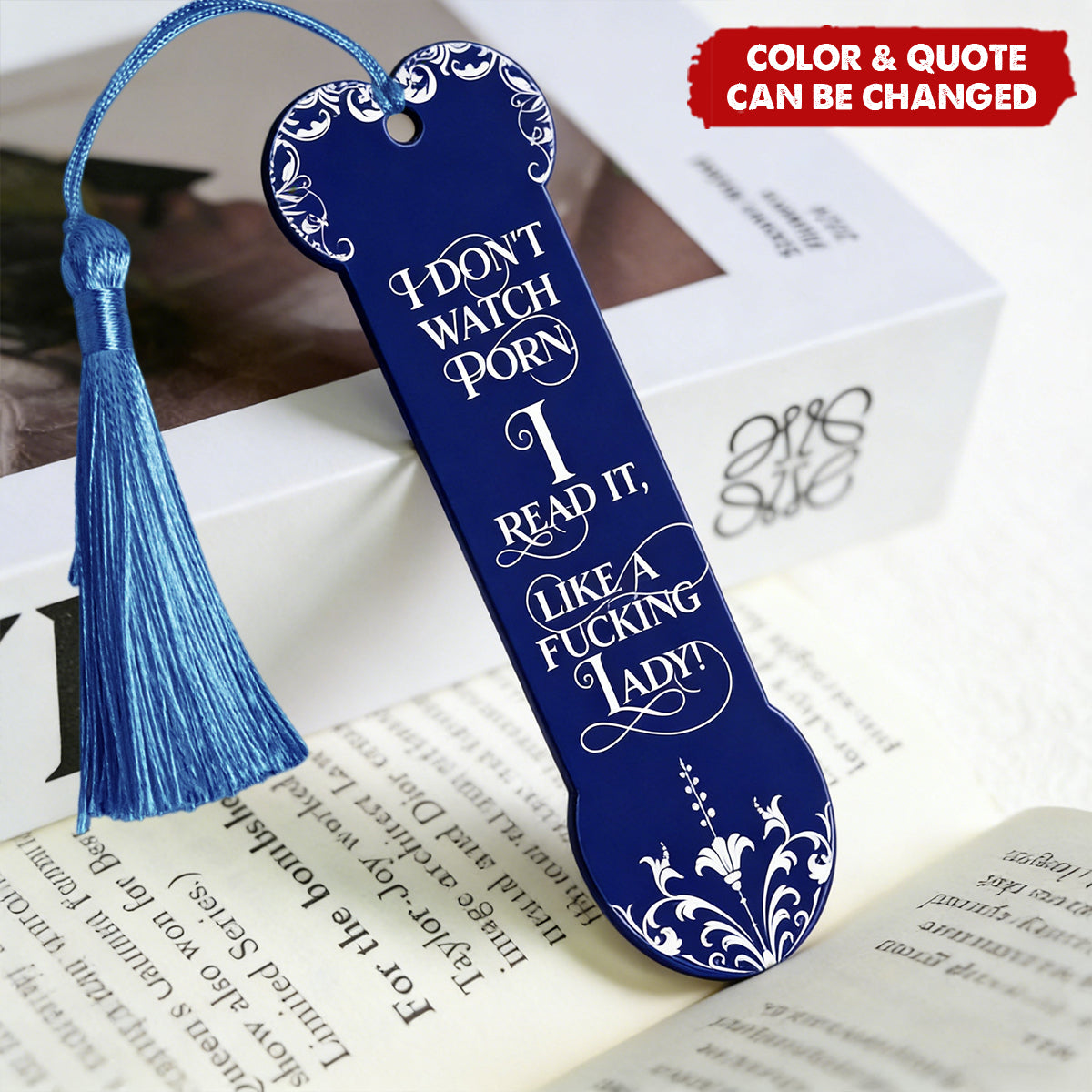 Funny Gifts For Smut Reading Lovers - Custom Acrylic Bookmark