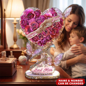 Best Mom Ever - Personalized Mother Custom Shaped Acrylic Plaque
