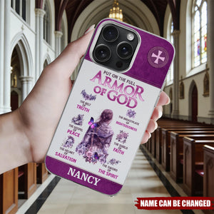 Put On The Full Armor Of God - Personalized Phone Case - Christian Gift For Daughter, Mom