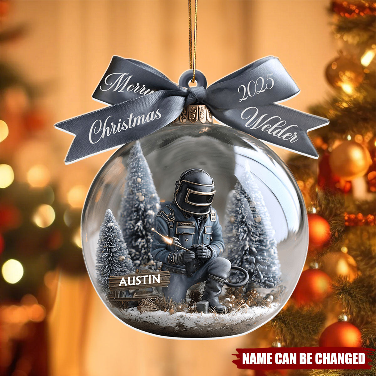 Strong Welder - Personalized Christmas Acrylic Ornament