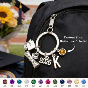 Congratulations, Graduate - Personalized Family Graduation Keychain