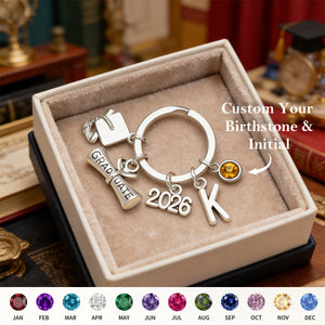 Congratulations, Graduate - Personalized Family Graduation Keychain