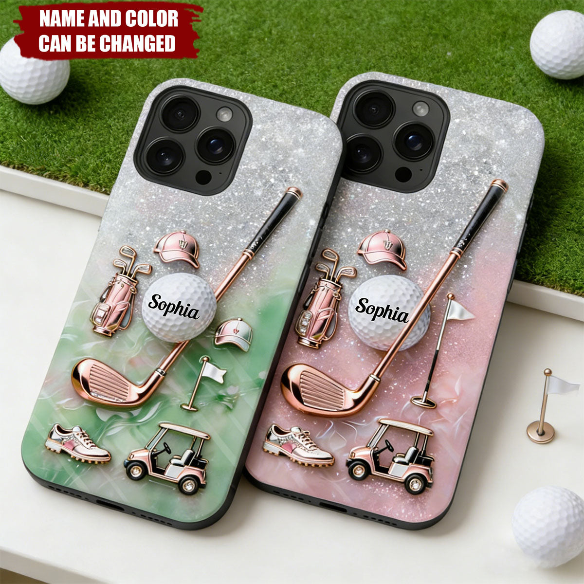 Love Golf - Personalized Golf Full Print Phone Case