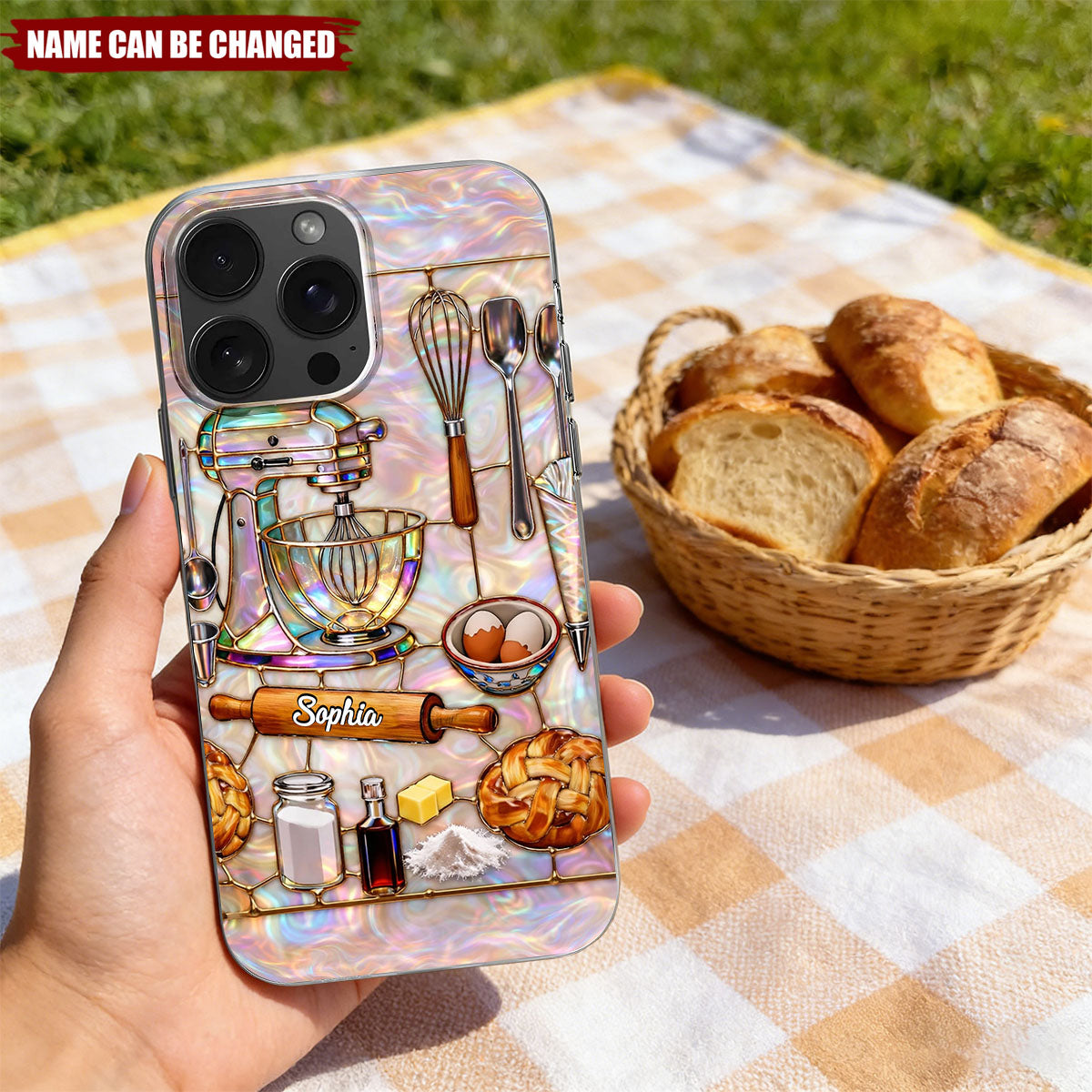 For The Love Of Baking, Create Delicious Memories, Personalized Phone Case