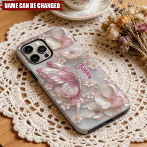 Love Butterflies - Personalized Butterfly Full Print Phone Case