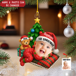 Cute Baby Sleeping - Personalized Custom Acrylic Ornament