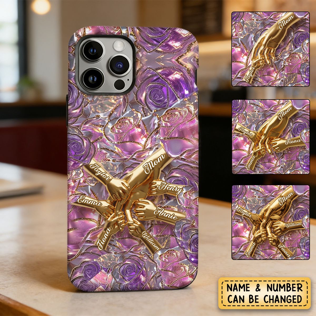 Holding Hands - Personalized Mother Full Print Phone Case