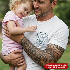 Cool Dads Club - Personalized Dad T-Shirt, Father's Day Gift Daddy Shirt
