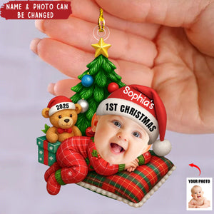 Cute Baby Sleeping - Personalized Custom Acrylic Ornament
