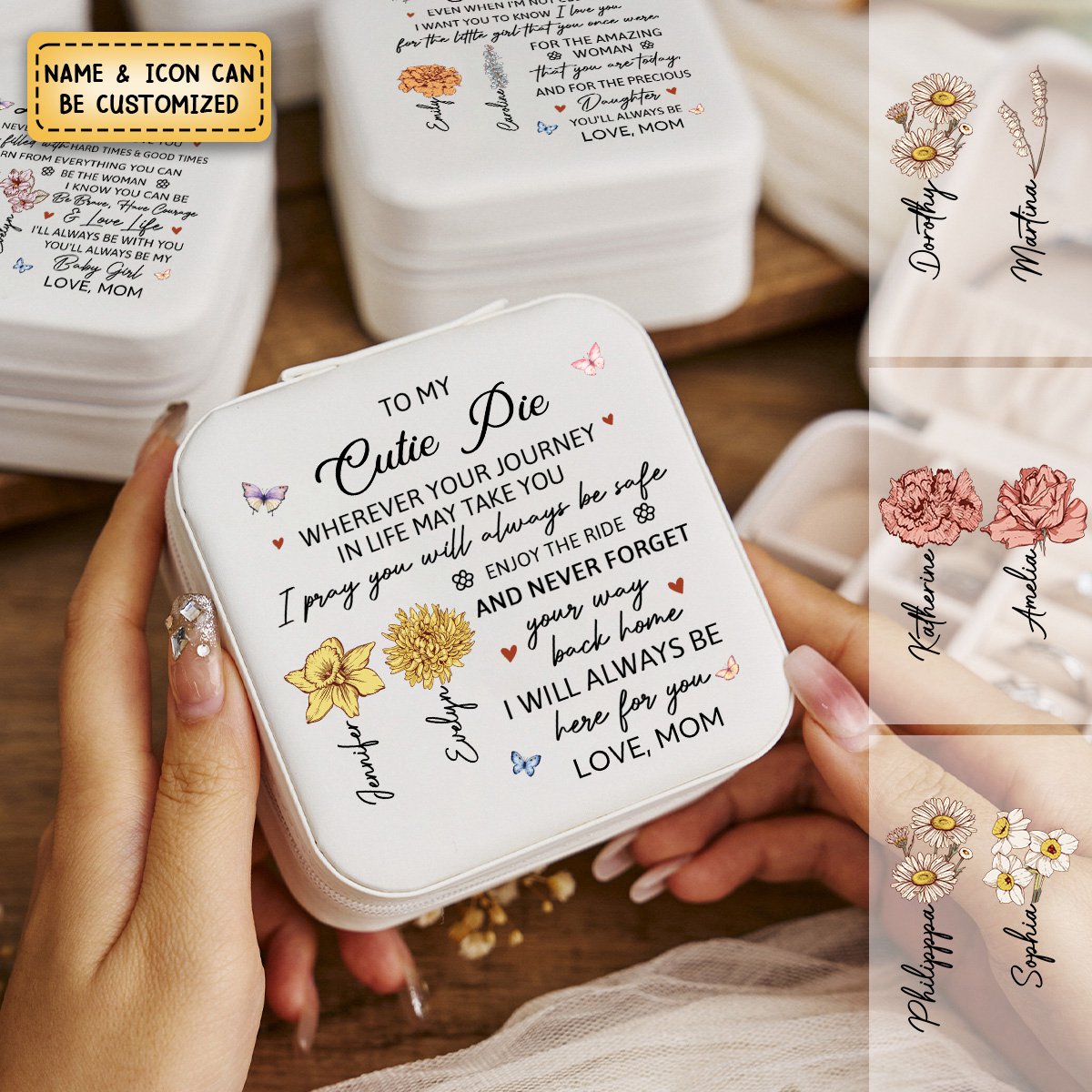 You'll Always Be My Baby Girl - Gifts For Daughter From Mom - Personalized Jewelry Box