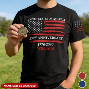 250th Anniversary - Personalized All-Over-Print T-Shirt