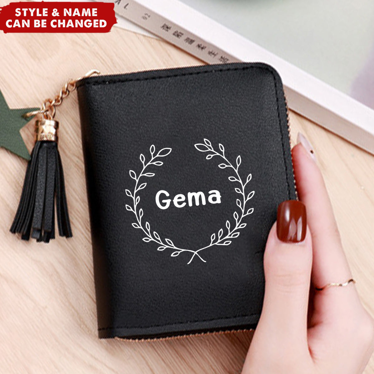 Personalized Name Multi Card Slots Wallet