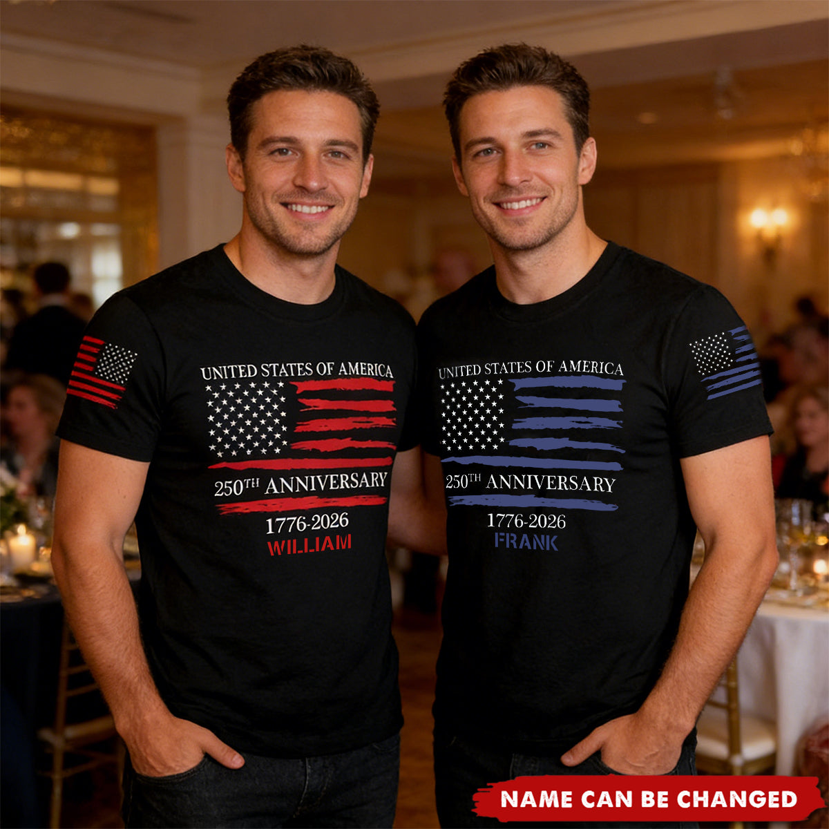 250th Anniversary - Personalized All-Over-Print T-Shirt