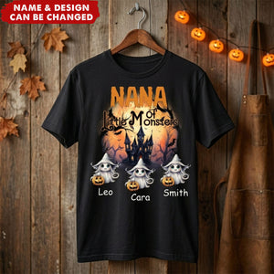 Grandma/Grandpa Of These Little Monsters - Personalized Custom Unisex T-Shirt - Gift For Parents, Gift For Grandparents, Halloween Gift