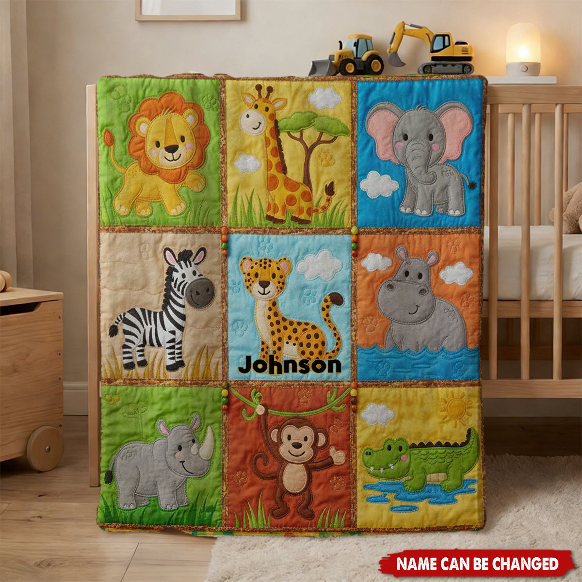 Unique Gifts for Kid Patchwork Style - Personalized Kid Blanket