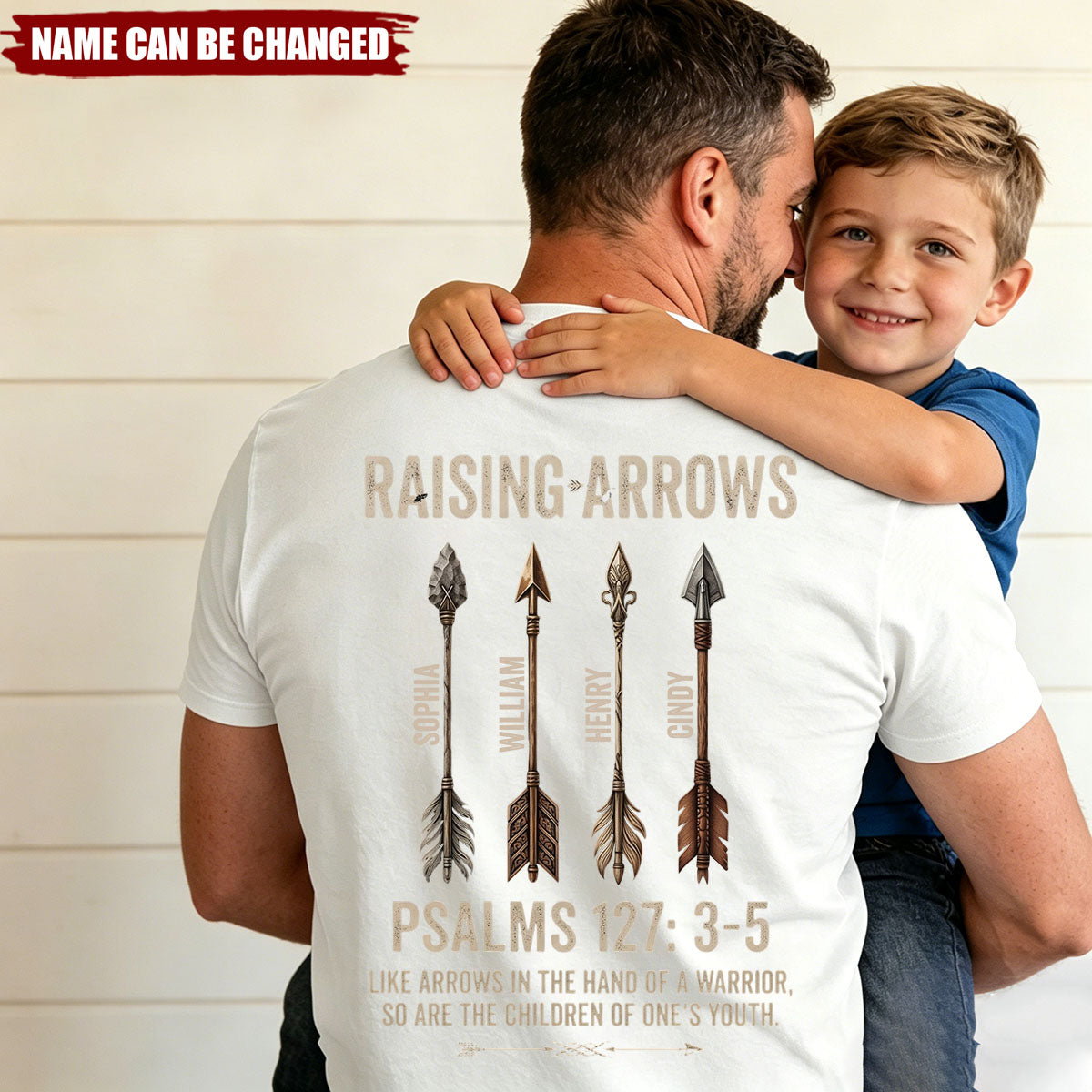 Biblical Raising Arrows Family Legacy Christian Personalized Shirt - Father's Day Gift For Dad, Husband