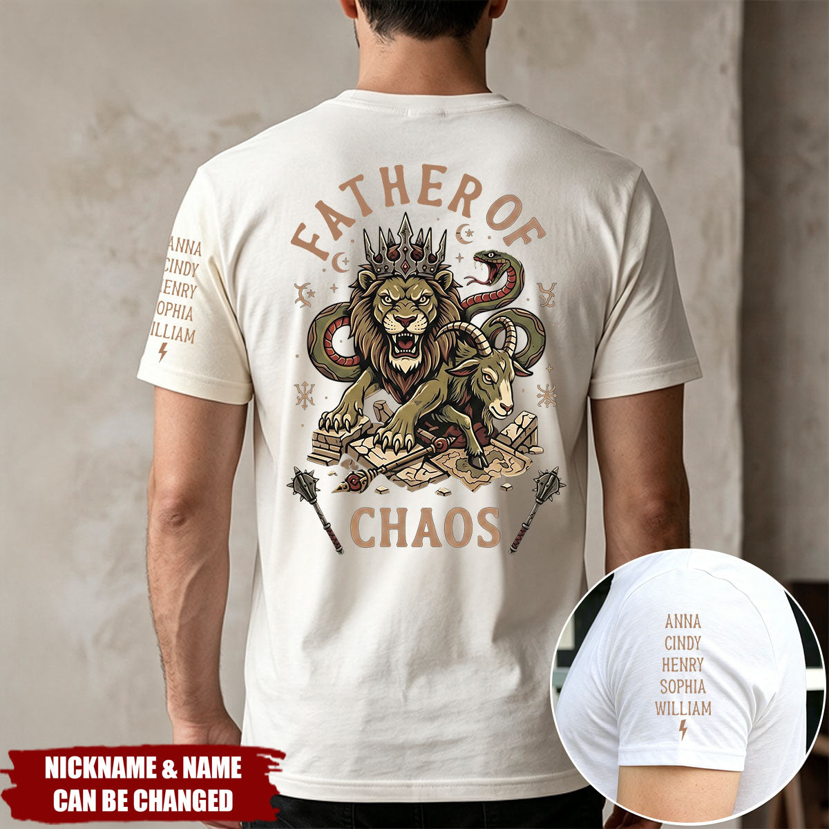 Father's Day Gift, Father Of Chaos - Personalized Shirt