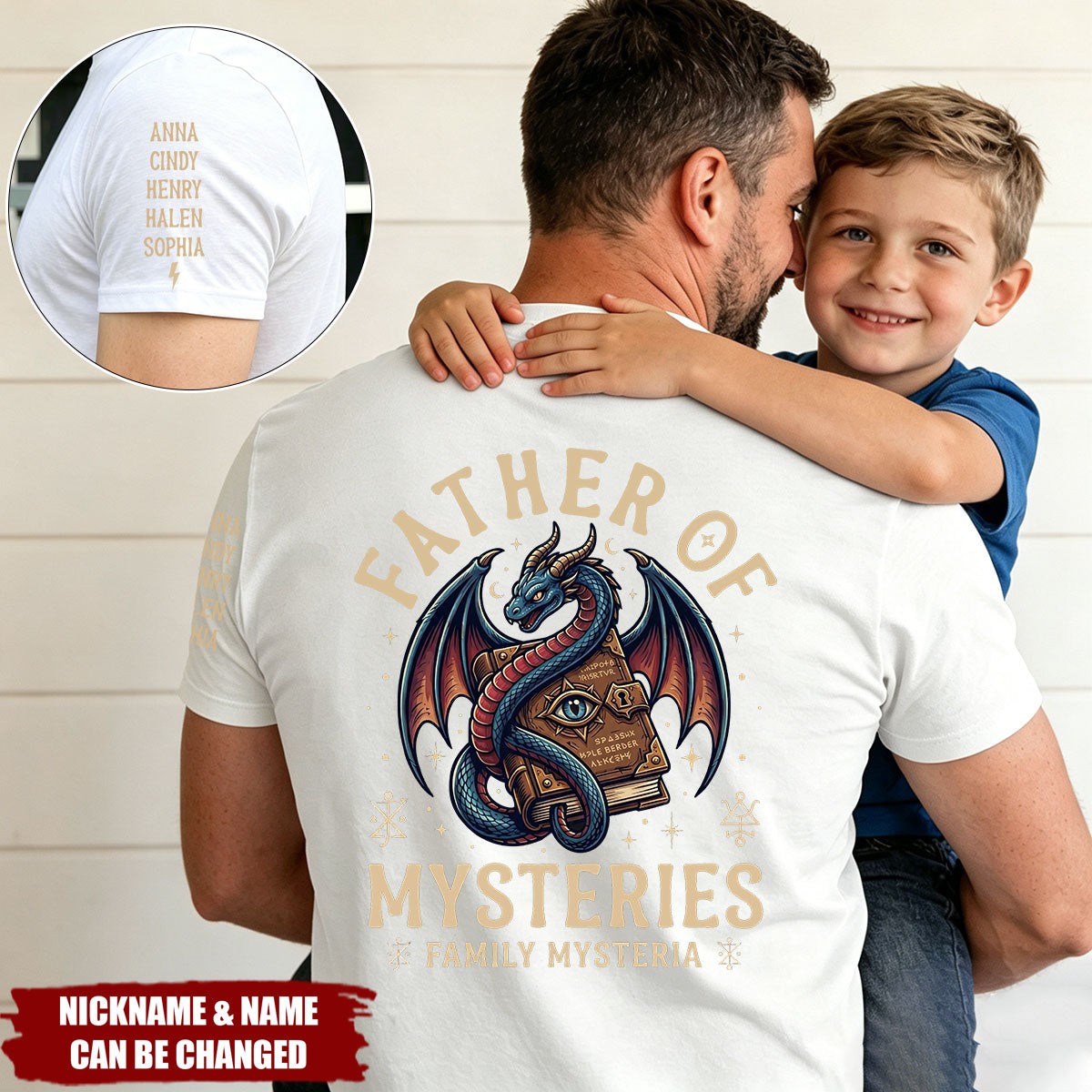 Father's Day Gift, Father of Mysteries, the Family Mysteria - Personalized Shirt