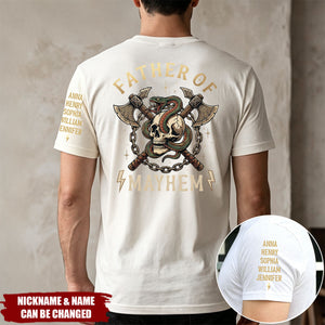 Father's Day Gift, Father of Mayhem - Personalized Shirt